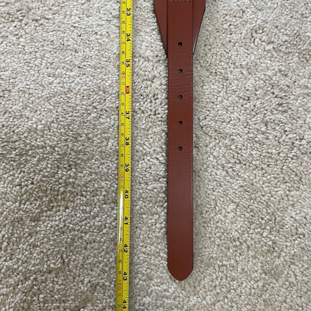 J. Crew Factory Leather Waist Belt, Camel, Sz M/L or XL Please see measurements - Picture 16 of 16